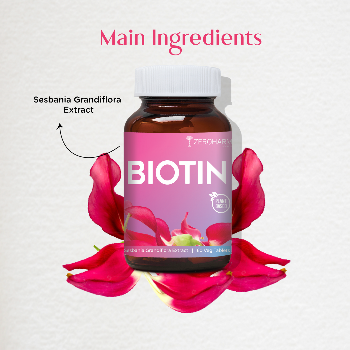 Biotin 30 MCG Tablets For Hair, Skin & Nails