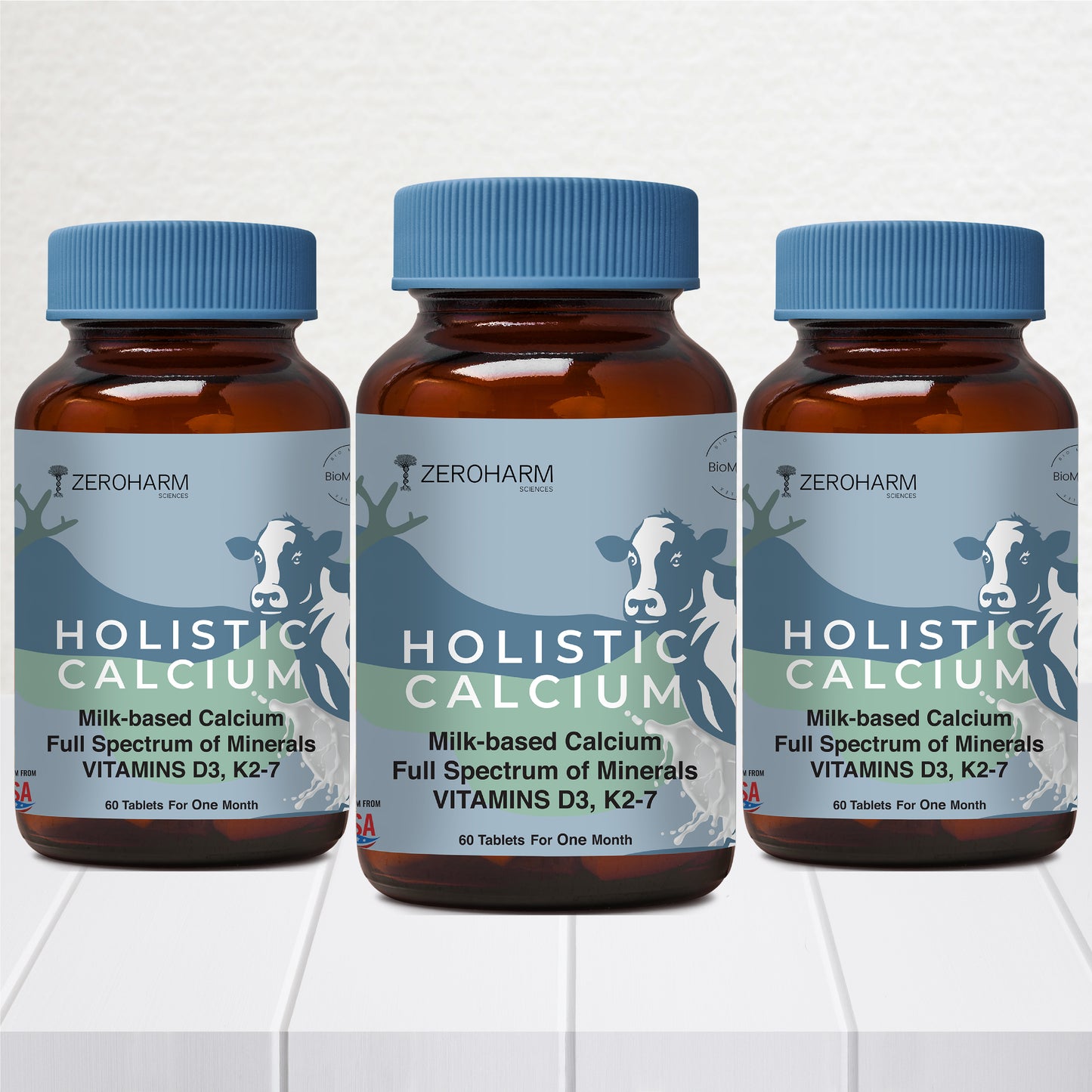 Holistic Calcium Tablets With Vitamin D3 & K2-7