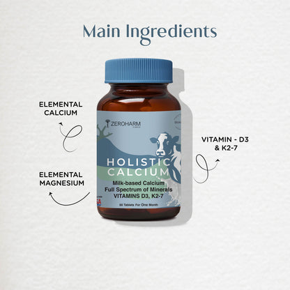Holistic Calcium Tablets With Vitamin D3 & K2-7