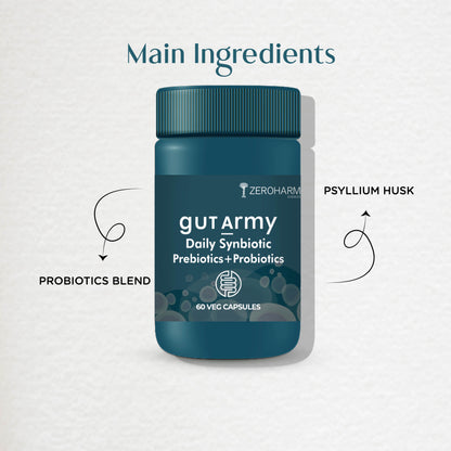 Gut Army Prebiotic & Probiotic Capsules